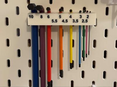 Skadis Hex Key Holder