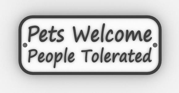 Pets Welcome Sign