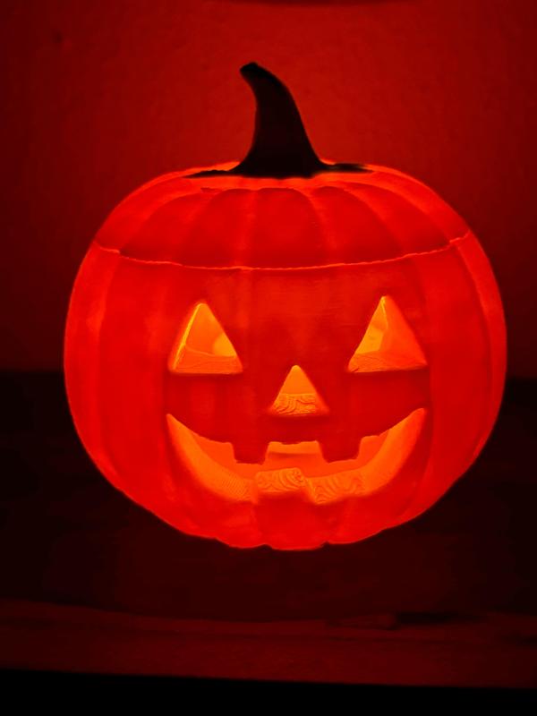 Pumpkin_Lamp - Halloween- Kürbislampe für elektr. Teelichter