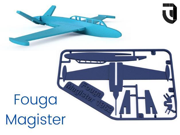 Fouga Magister kit card - Famous Planes