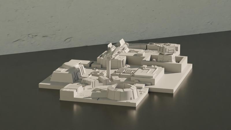 A-Wing Fighter over Death Star Chase - Star Wars Home Decoration