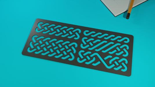 Celtic Knot Inspired Stencil