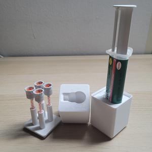 Gridfinity 1x1x7 Loctite 11g Adhesive/Glue Tube Holder + Mixing Nozzle Holder