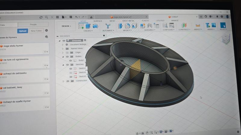 Hymer leg table bottom RV campervan caravan