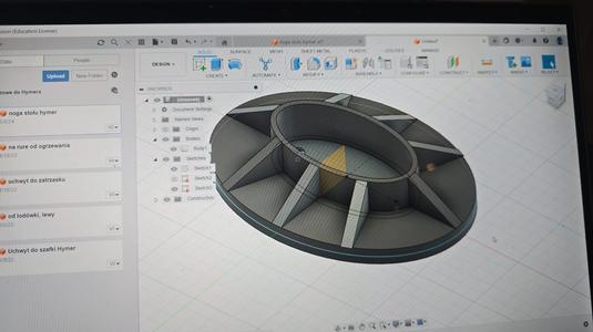 Hymer leg table bottom RV campervan caravan