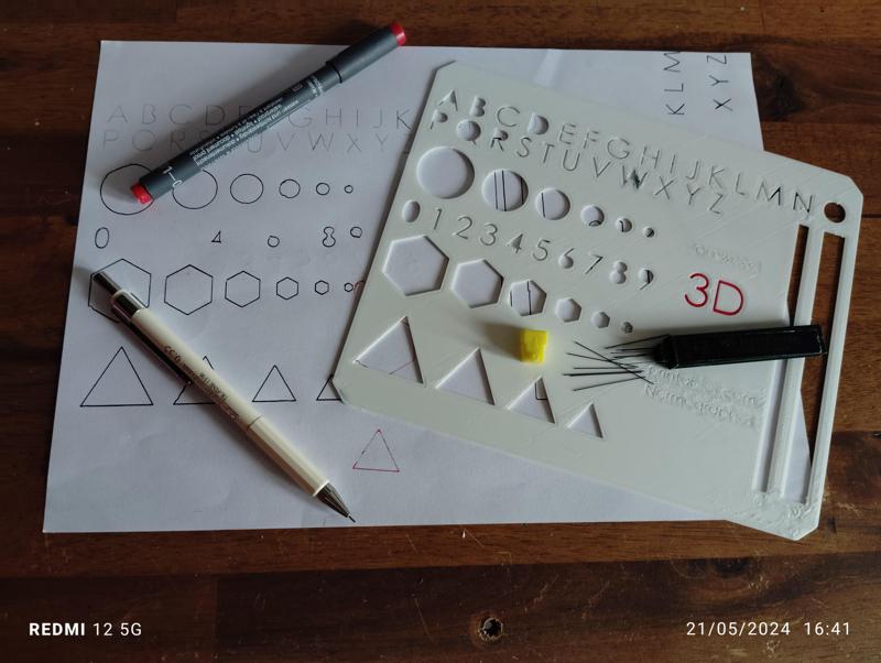 Normographes lettre et formes V3