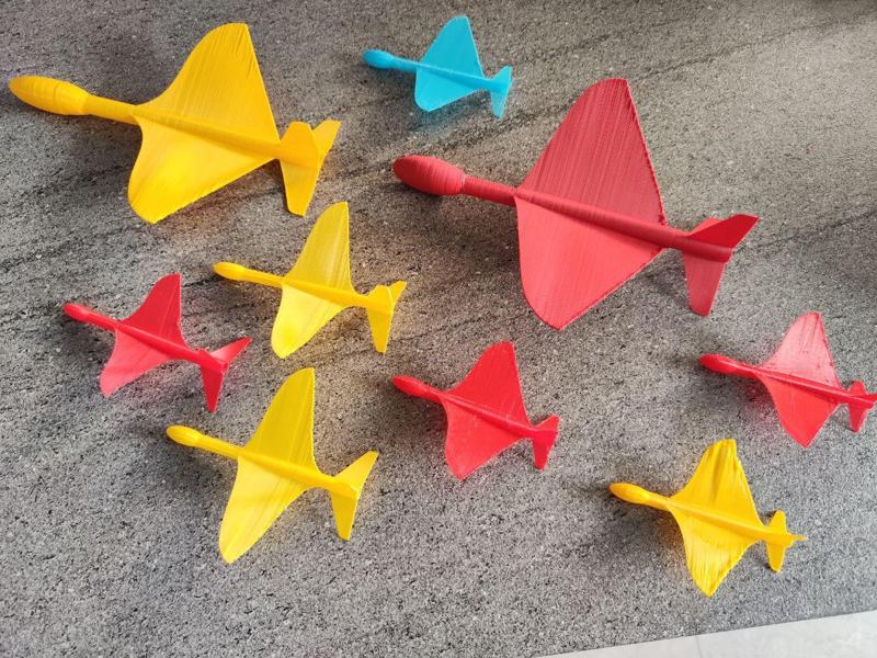 Straw-Launchable Plane Glider