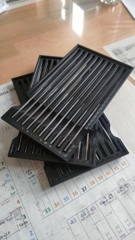 organiser for needle file (stackable)