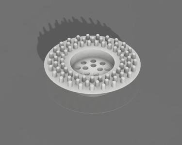 Shallow shower hair catcher