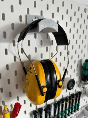 IKEA Skadis Headphone Holder using T-Clip Mini