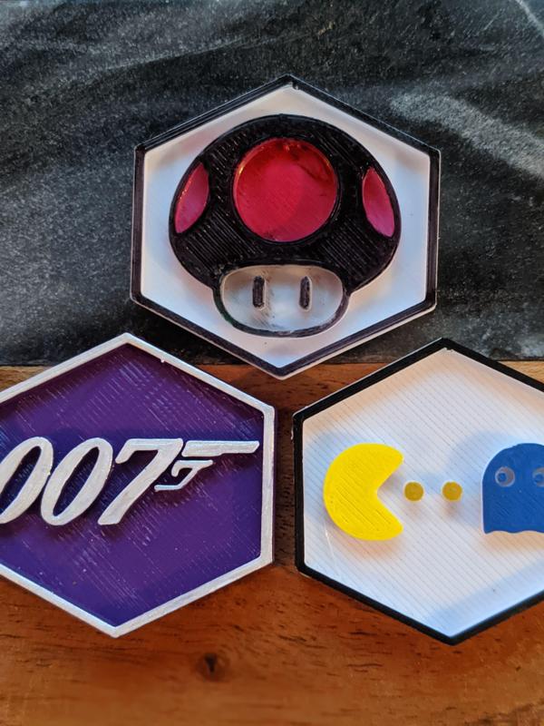 Retro Gaming Hexagons