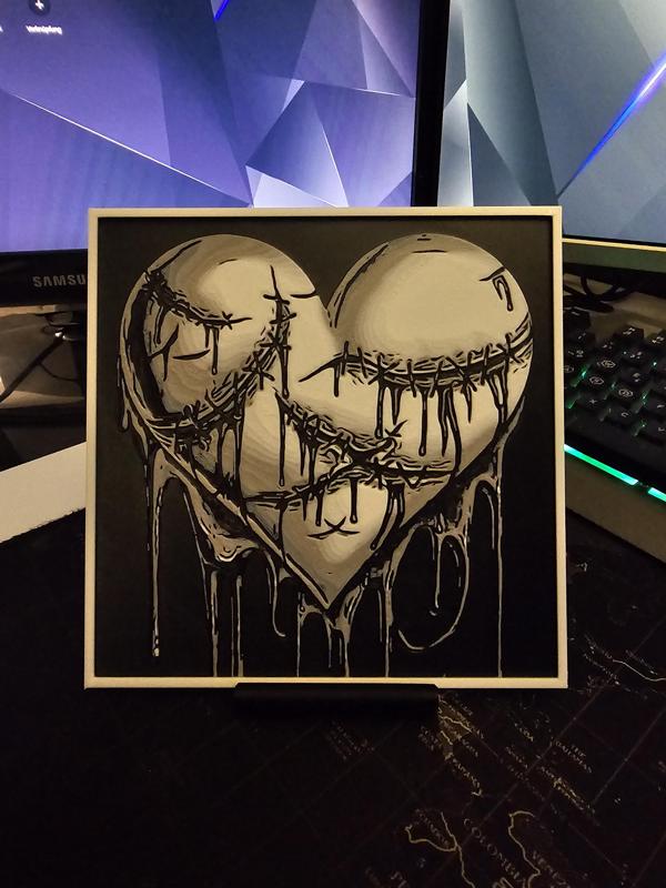 Heart with Scars - HueForge