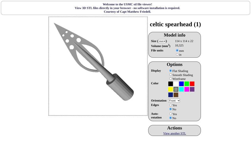 Celtic Spearhead (Usable) (Blunt)