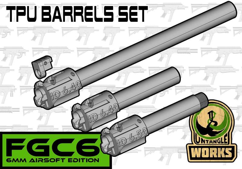FGC-6: TPU fixed hup up Bucking barrel set