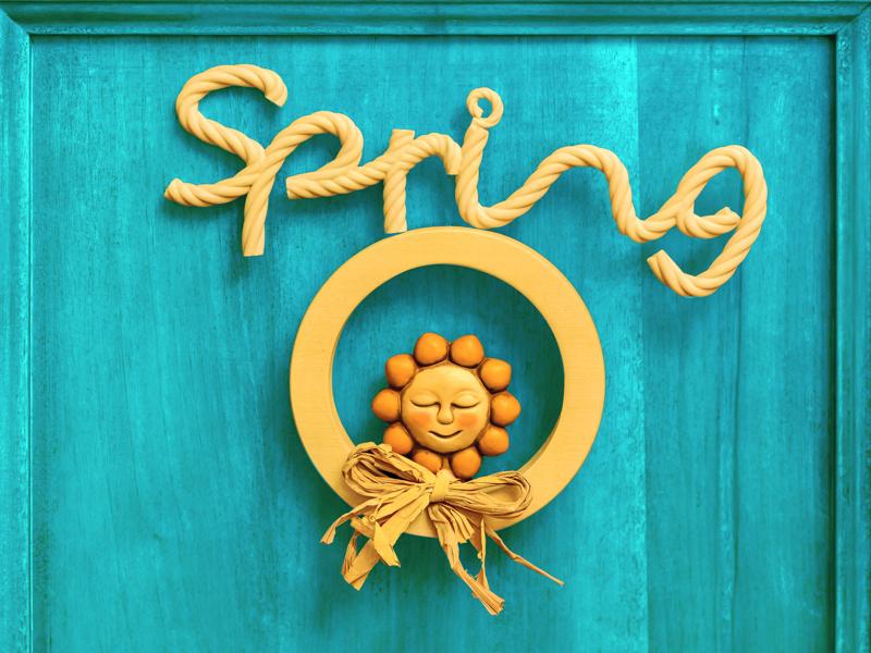 Spring rope sign freehand