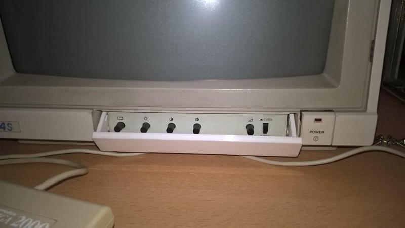 Philips VS0080/CM8510, Commodore 1081/1084/1084S monitor controls cover replacement (Flat printing)