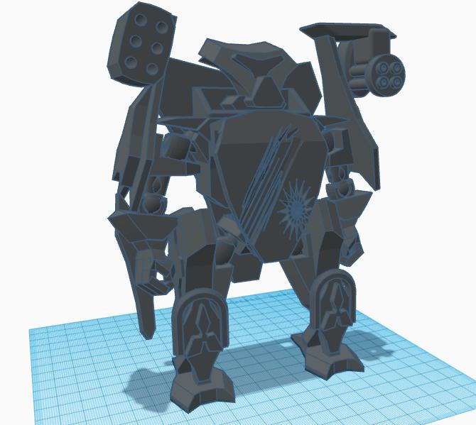 combat mc_robot rip by mcka3ax + holder for your mobile phone