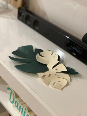 Decorative tropical leaves