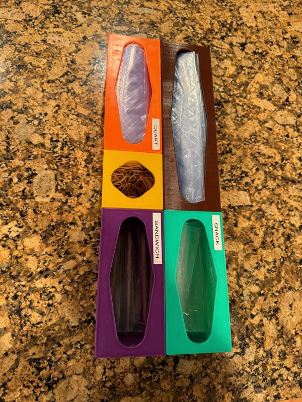 Large/Gallon Ziplock Bag Storage/Dispenser Box