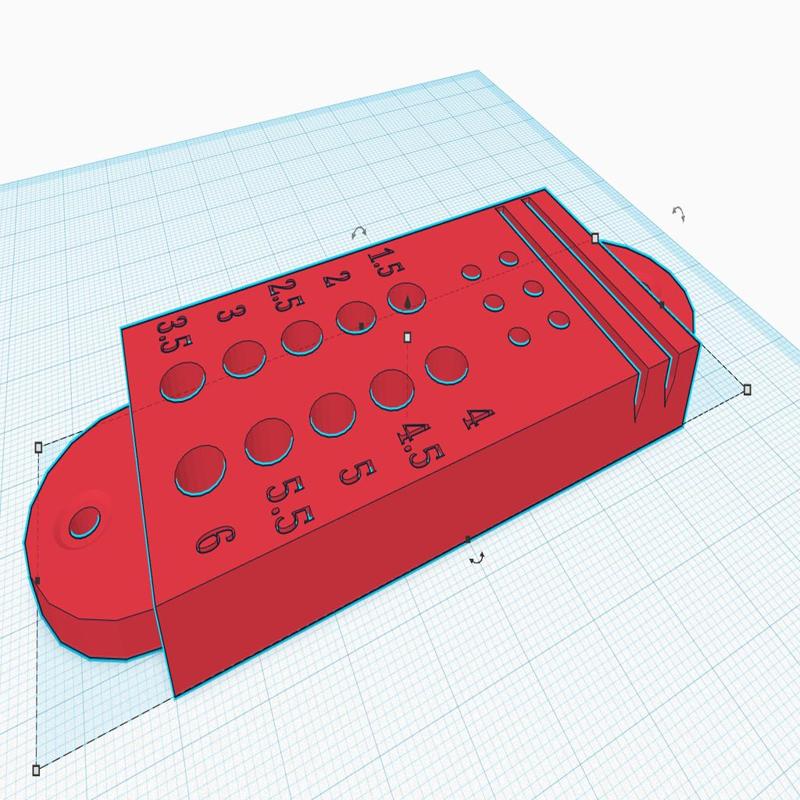 cnc drill bit and razorblade stand