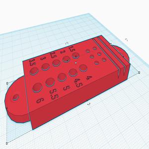 cnc drill bit and razorblade stand