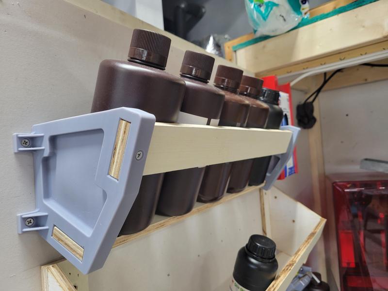 Shelf Bracket, Resin Bottle