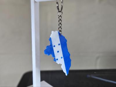 Honduran Flag Keychain