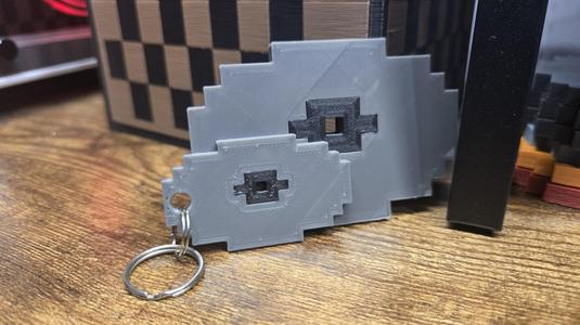 Minecraft Disc Keychain