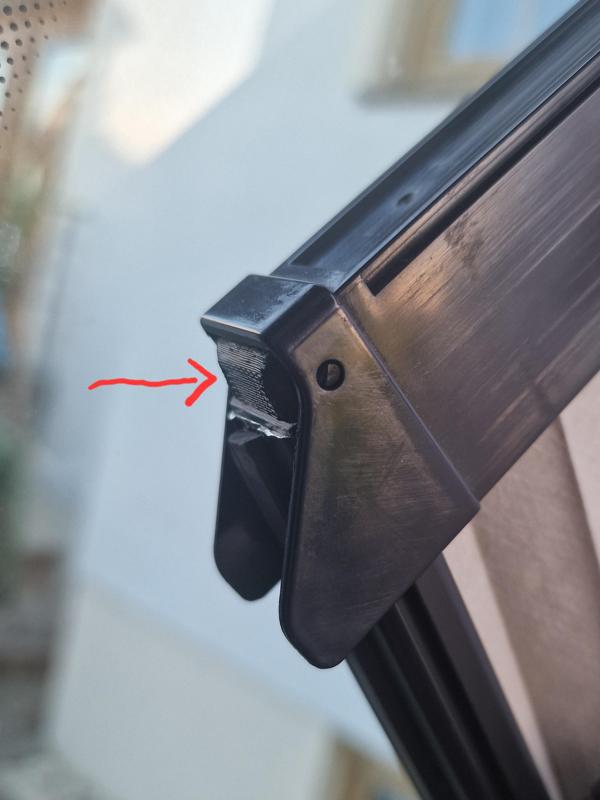 Camping Fahrerhausverdunklung rechts Gelenk