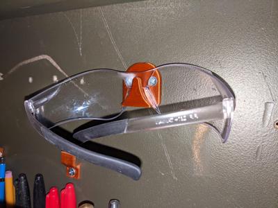 Wall Mount Safety Glasses Holder