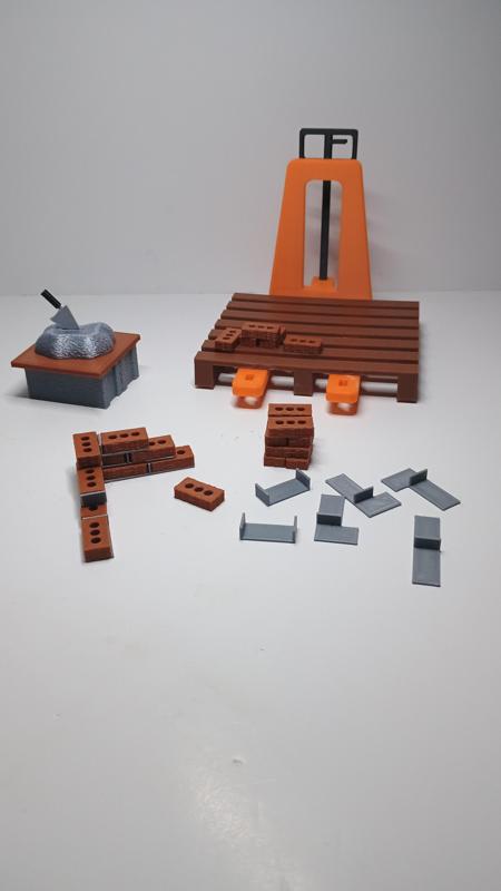 Mini desk building set