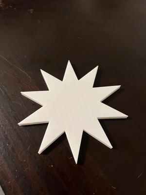 Snowflake shape coaster