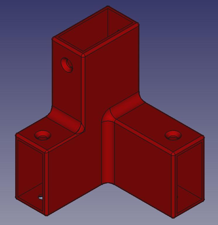 3-way right angle corner bracket