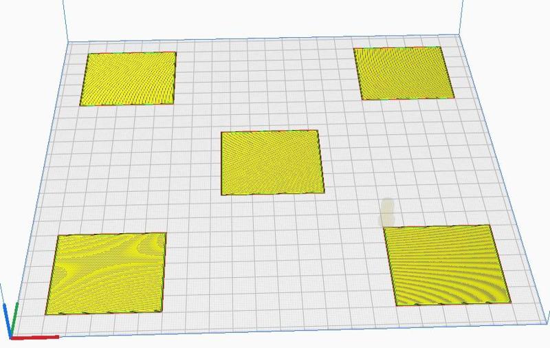 first layer test 200 x 200 5 points