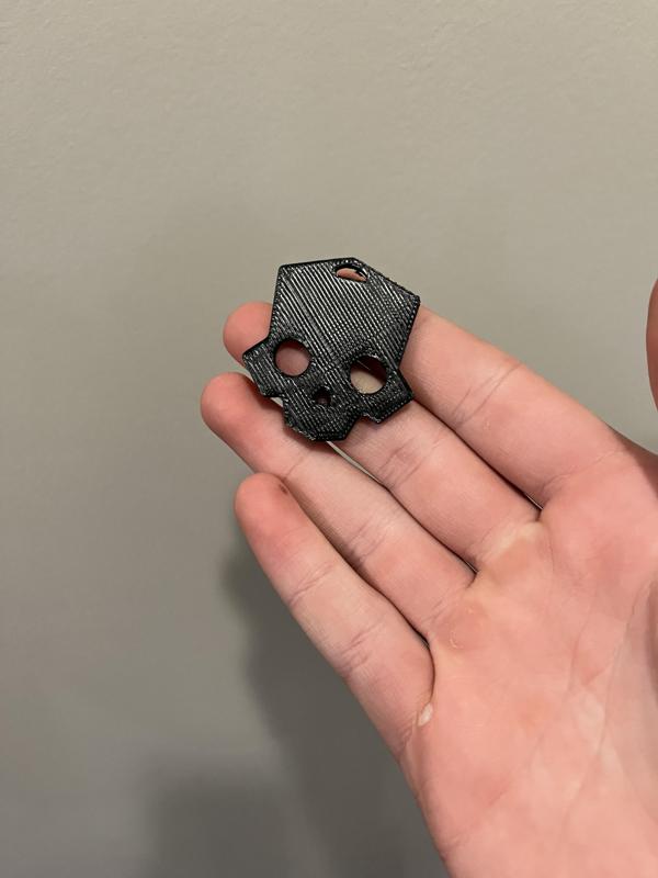 Helldivers Skull Keychain