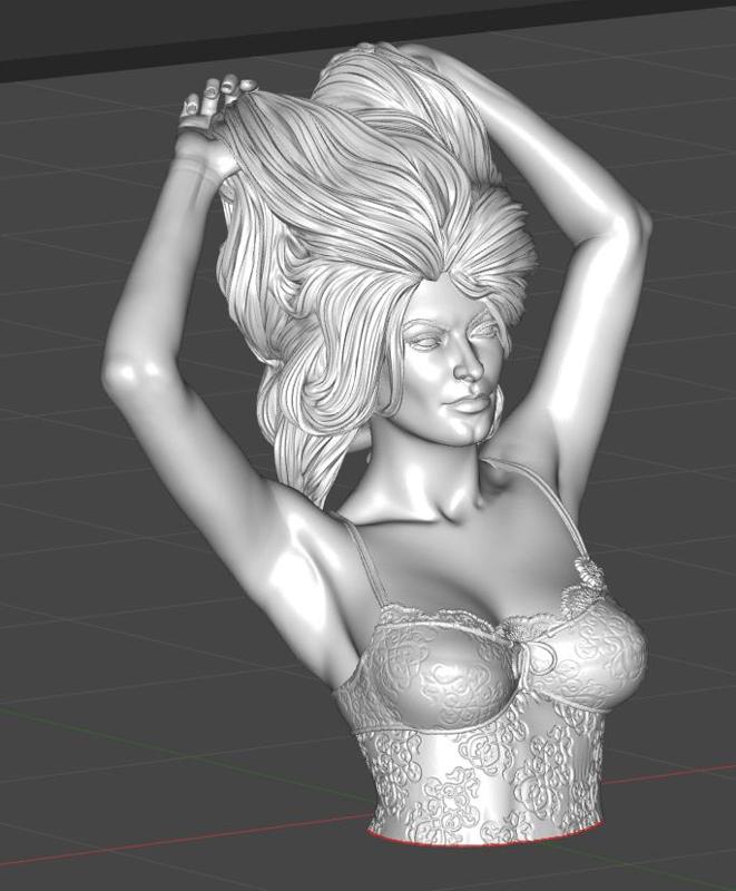 Super Detail SexyGirl Bust M060