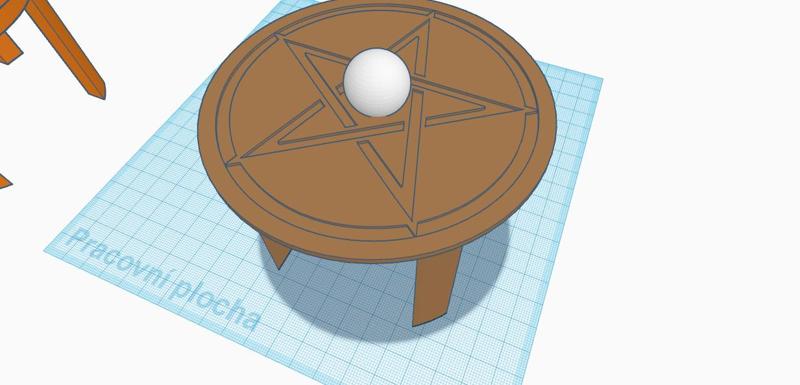 Dollhouse table for little witch