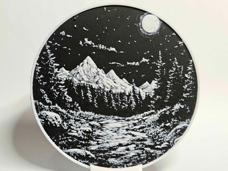 Moonlit Landscape Coaster