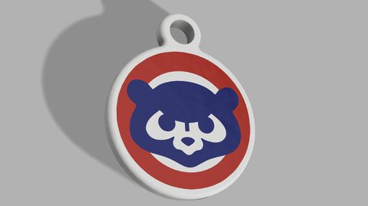 MLB - Chicago Cubs 3 Keyring