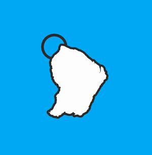 French Guiana Keychain