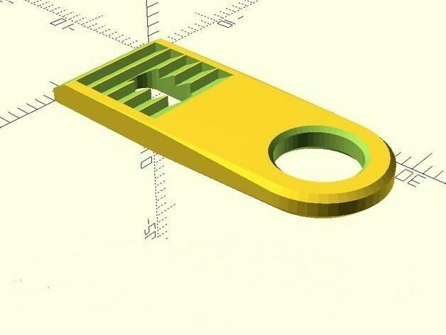 Canopy holder, customizable (compatible to Multiplex Cularis, Easyglider, Easystar, FunJet), completely in OpenScad
