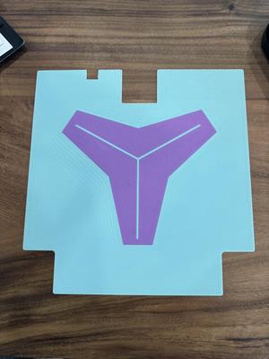 Trinity Ender Conversion Two-Color Embedded Logo Bed Tray