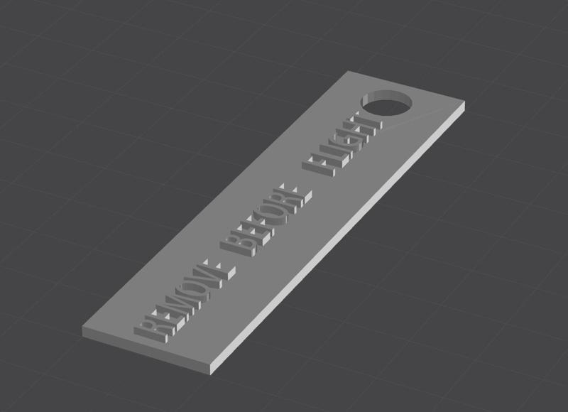 REMOVE BEFORE FLIGHT