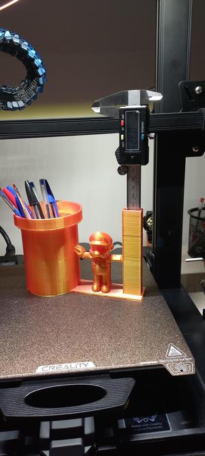 Pen and caliper mario holder