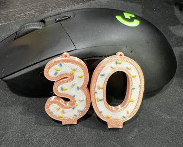 Cake Candle Earrings (In-Place; AMS)