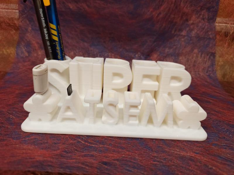 Gift Thanks Schoolteacher assistant usb pencil holder