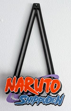 Naruto Shippuden logo for HueForge mural holder