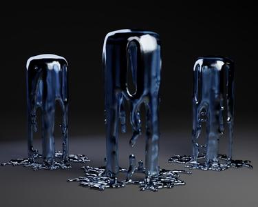 Liquid Spillover Sculpture