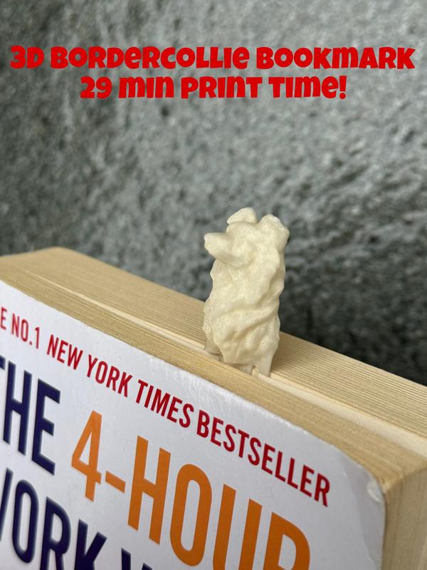 3D Bordercollie Bookmark