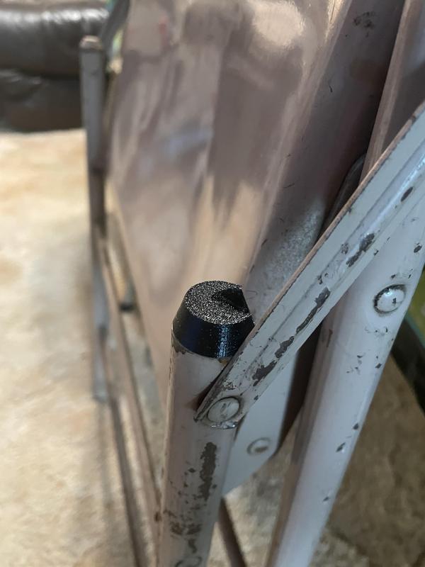 Folding chair repair upper bumper